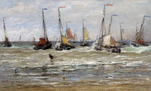 Mesdag H.W. - The Departure of the Shrimpfishers - Photo