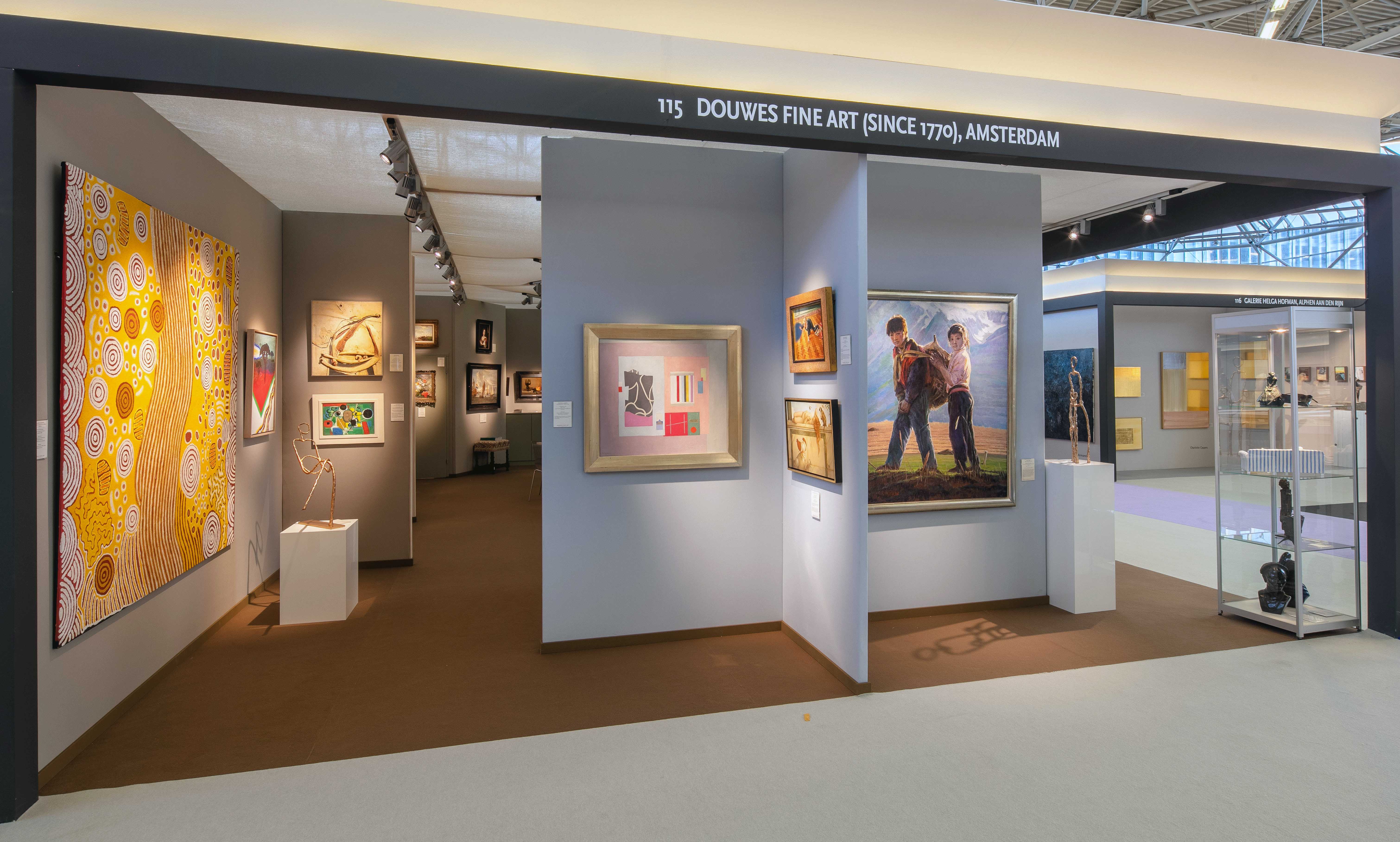 Pan Kunst Beurs 2021 - Douwes Fine Art stand - schilderijen