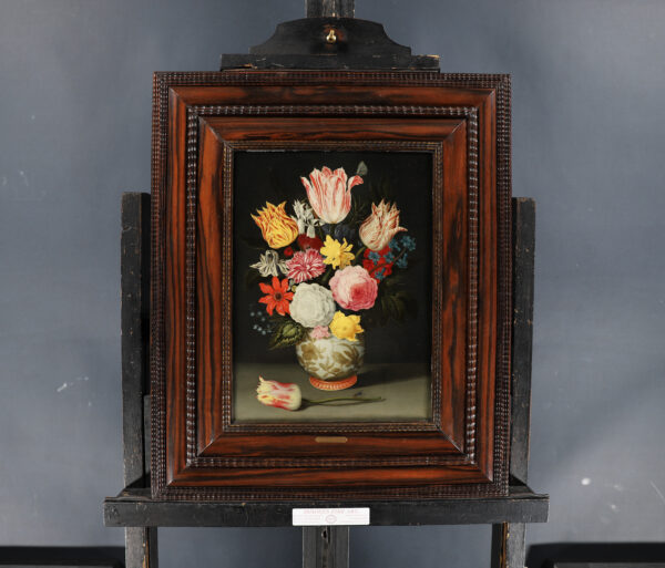 Balthasar van der Ast still life Flowers in a Wan-Li vase Dutch Old Master painting for sale 6