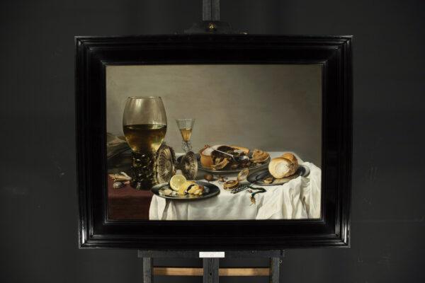 Pieter Claesz - still life with roemer, tazza and lemon - Dutch Old Master painting for sale 5