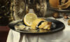Pieter Claesz - still life with roemer, tazza and lemon - Dutch Old Master painting for sale 6