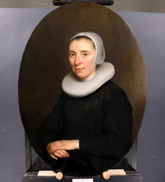 Govert Flinck - Portrait of a lady with ruff - Old Master painting for sale