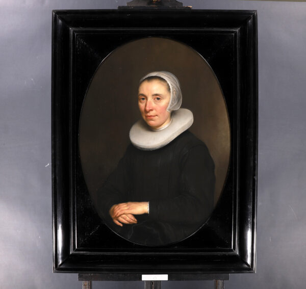 Govert Flinck - Portrait of a lady with ruff - Old Master painting for sale 3