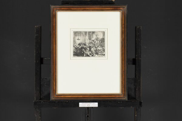 Rembrandt van Rijn etching for sale ets te koop- Christ Driving the Money Changers from the Temple [CM22] (kf) 3