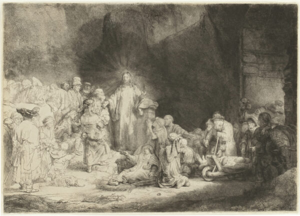 Rembrandt van Rijn - Christ healing the Sick ('The Hundred Guilder Print') - kf [CM22]