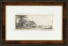 Rembrandt van Rijn - Landscape with a cottage and a large tree etching for sale ets te koop buy 4