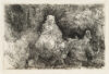 Rembrandt van Rijn - The Flight into Egypt; crossing a Brook, 1654 etching for sale ets te koop buy art 3