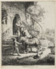 Rembrandt van Rijn etching for sale ets te koop - The Good Samaritan, 1633 (frame) 3