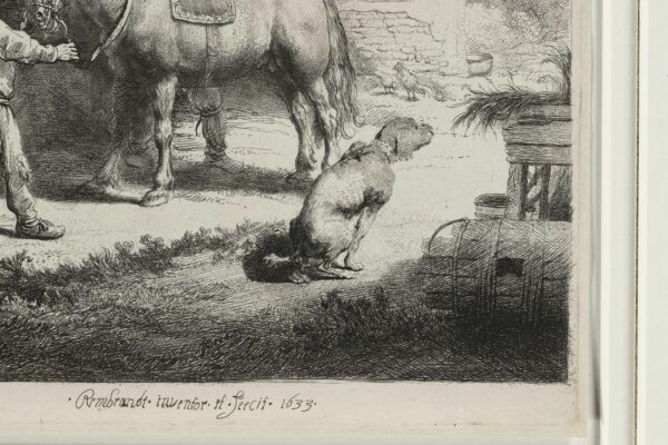 Rembrandt van Rijn etching for sale ets te koop - The Good Samaritan, 1633 (frame) 2