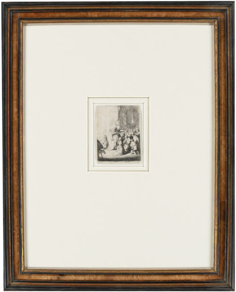 Rembrandt van Rijn etching for sale ets te koop - The Presentation in the Temple with the Angel; Small Plate, 1630 4