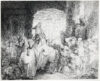 Rembrandt van Rijn - The Triumph of Mordecai (kf) etching for sale buy ets te koop