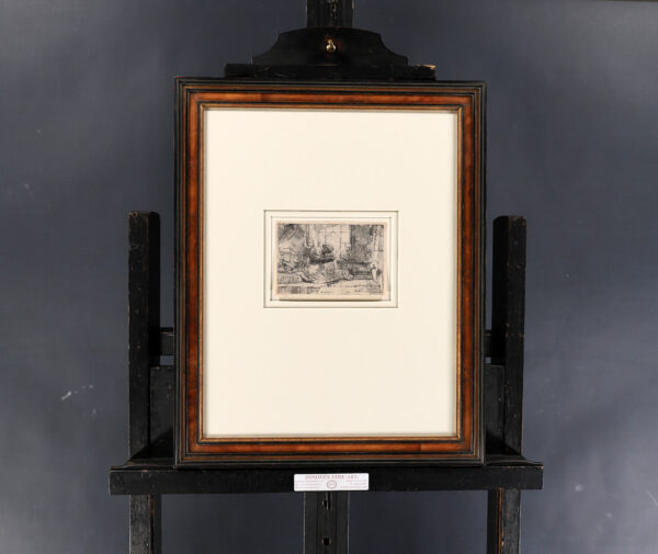 Rembrandt van Rijn - The Virgin and Child with the Cat and the Snake etching for sale ets te koop buy art 4