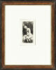 Rembrandt van Rijn etching for sale ets te koop- Woman bathing her feet in a brook (frame)