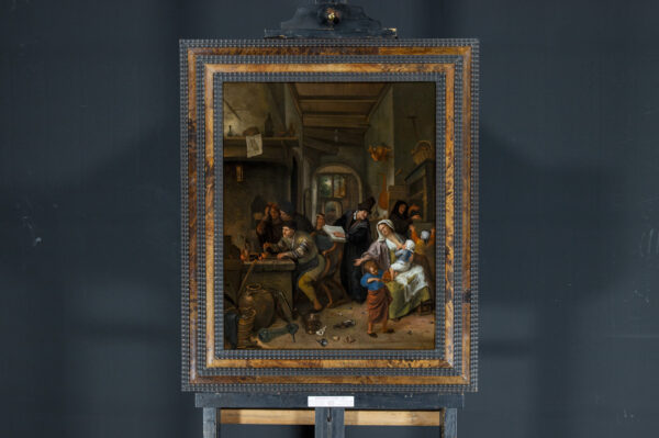 Jan Steen- The Alchemist painting for sale kunstwerk te koop