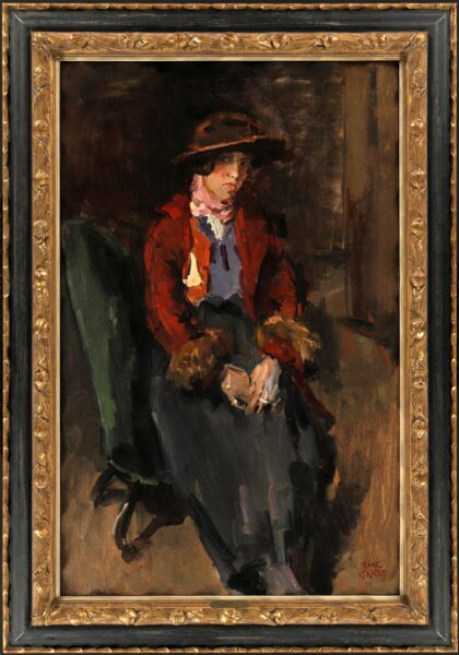 Isaac Israels schilderij te koop painting Actrice Greetje Braakensiek as Eliza Doolittle, 1915-1916 2