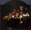 Abraham van Beijeren Old Master painting- A Pronk Still Life with a Silver Tazza