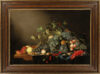 Antwerp Studio of Jan Davidsz. de Heem Old Master stillife painting for sale - Still life fruits, nuts, peaches and a lobster on a table (frame)