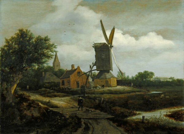 Jacob van Ruisdael windmill old master painting for sale