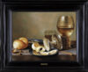 Hans van Sant Old Master still life painting Monochrome Banketje