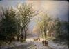 Johann Bernard Klombeck - Summer & Winter in the Woods painting pendant for sale 4