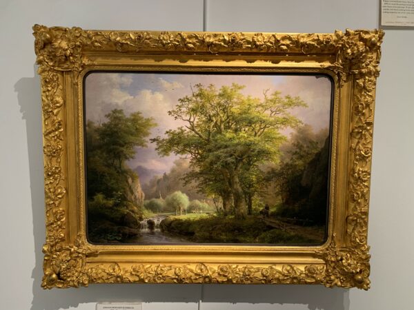 Johann Bernard Klombeck - Summer in the Woods painting pendant for sale