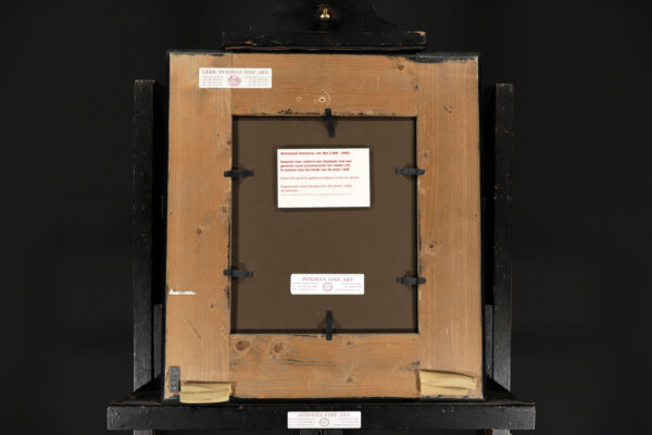 Rembrandt van Rijn - Standing Man, a Beggar, in a brimmed Hat (facing front and full-length) Old Master Drawing for sale 3