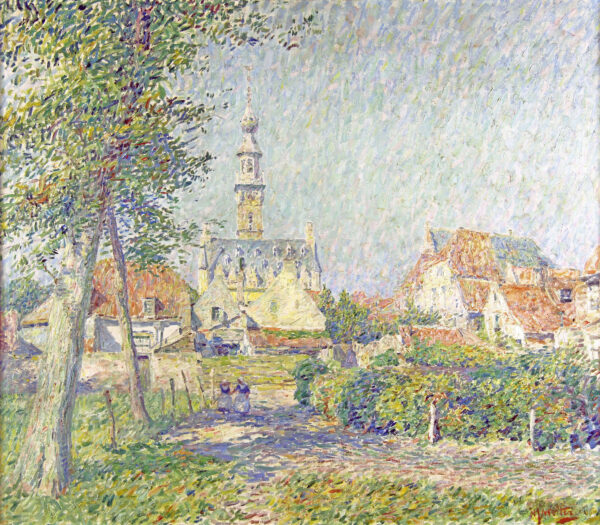 Hendrik Jan Wolter - Spring morning in Veere schilderij te koop painting for sale