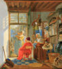 Abraham van Strij The Wool and linen shop painting for sale
