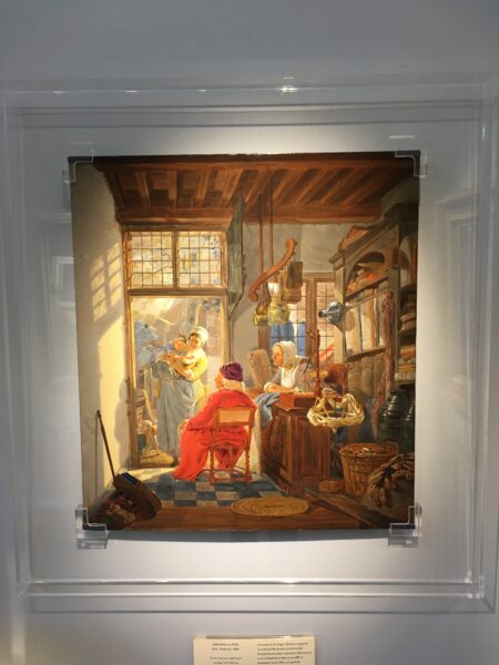 Abraham van Strij The Wool and linen shop painting for sale 2